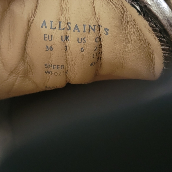 All saints rose gold metallic sneakers - Picture 7 of 10